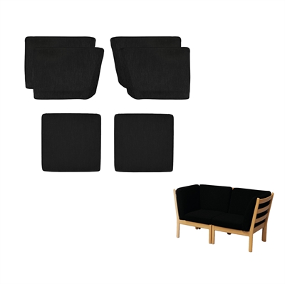 Cushion set for the GE 280 two-seat sofa by Hans J. Wegner